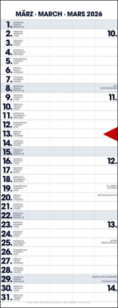 STREIFENPLANER - BÜROPLANER - FAMILIENPLANER - KÜCHENPLANER